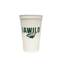 22 oz White Stadium Cup