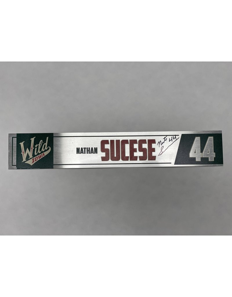 2021-22 Signed Metal Nameplate SUCESE #44