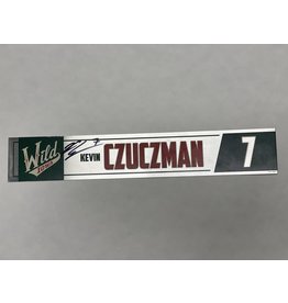 2021-22 Signed Metal Nameplate CZUCZMAN #7