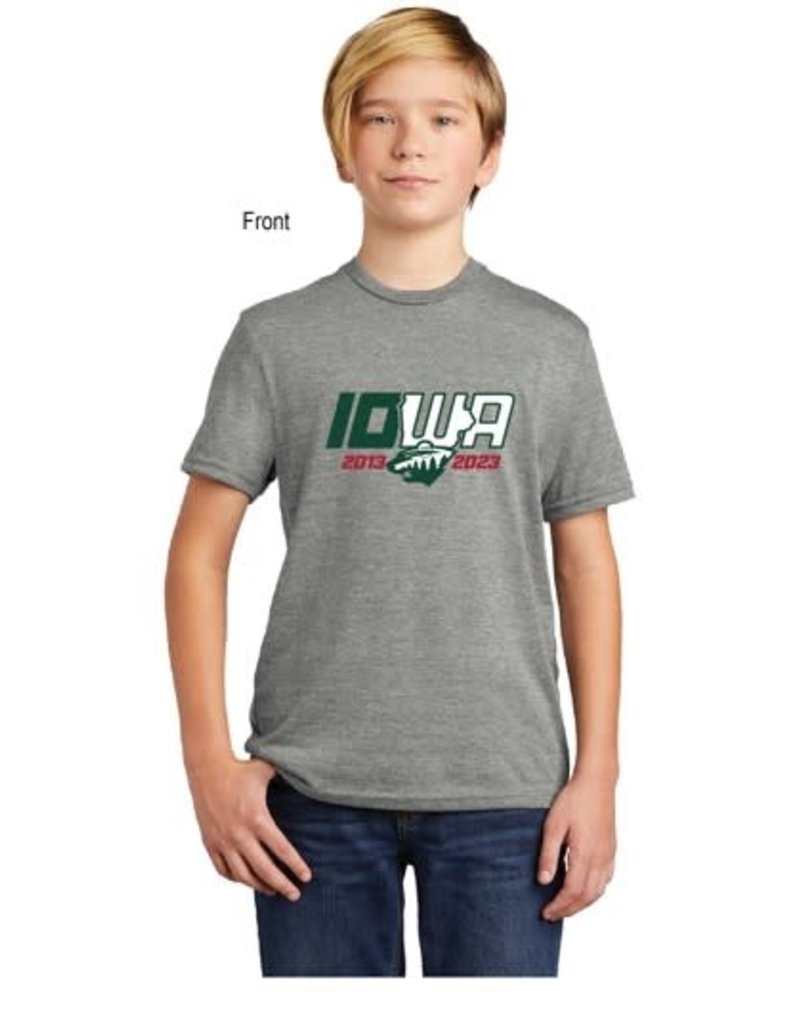 Youth 10 Year Gray Tri-Blend T-shirt