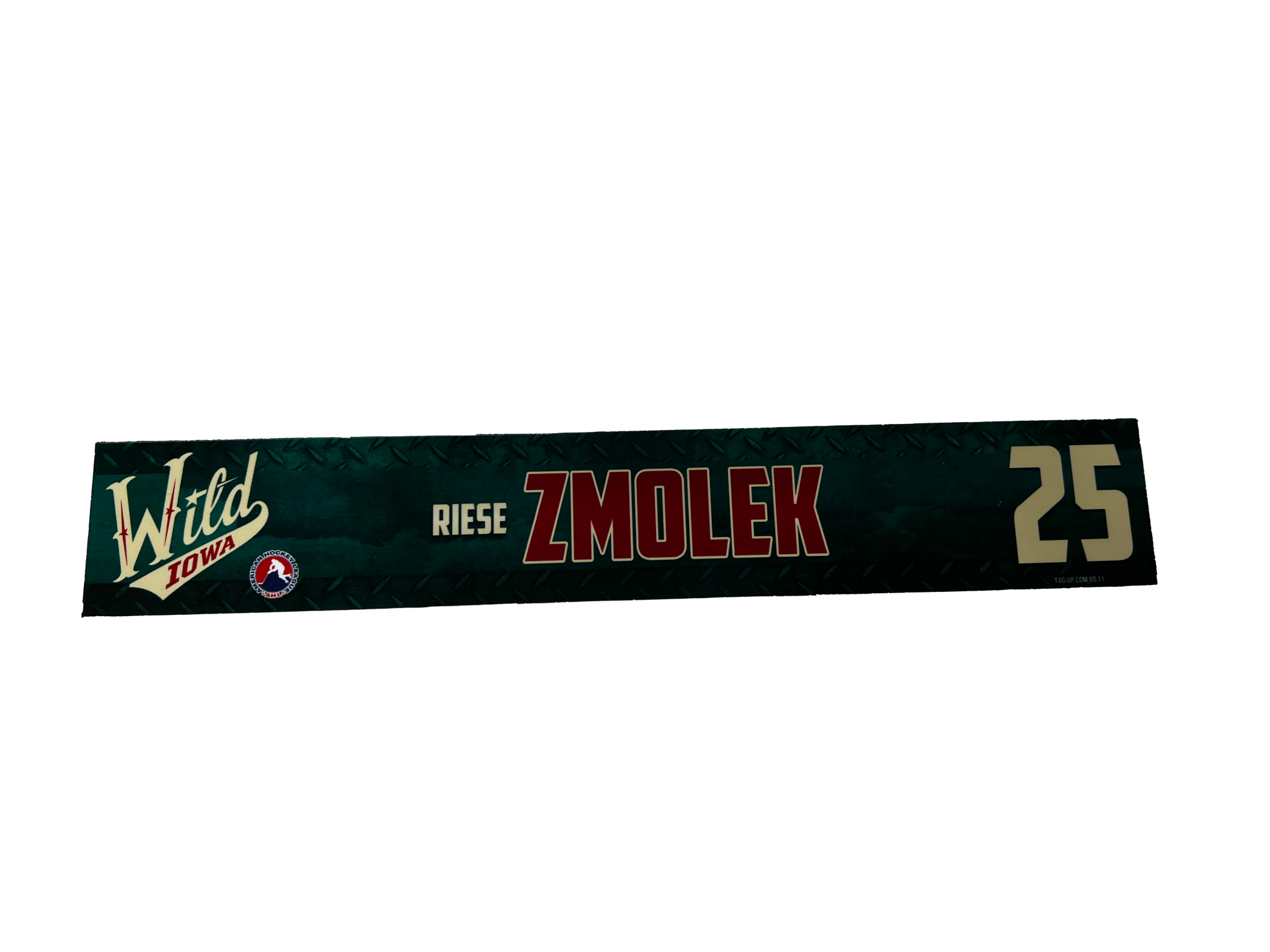 21 22 Road Nameplate Zmolek 25 Iowa Wild Hockey Club
