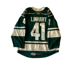 CCM 2021/22 Set #1 Green Jersey, Player Worn, (Signed) Linhart