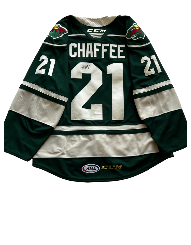 CCM 2021/22 Set #2 Green Jersey, Player Worn, (Signed) Chaffee