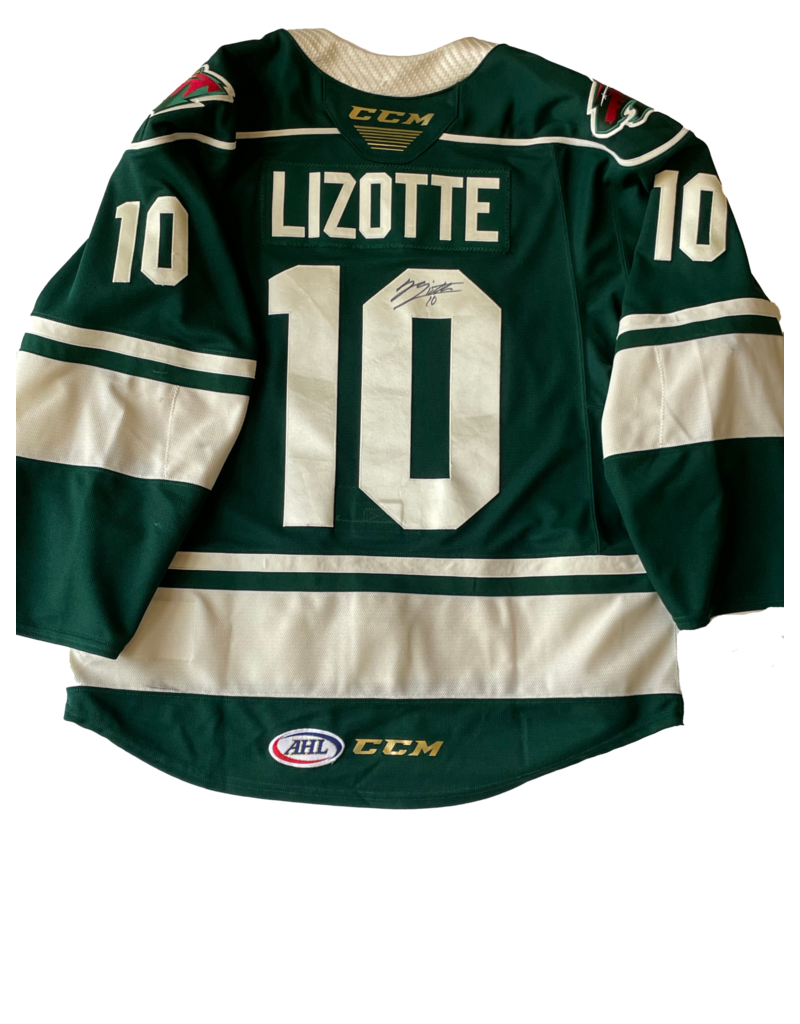 2021/22 Set 2 Green Jersey, Player Worn, (Signed) Lizotte Iowa Wild