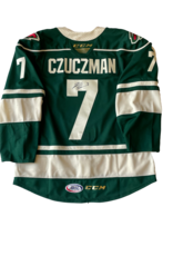 CCM 2021/22 Set #2 Green Jersey, Player Worn, (Signed) Czuczman