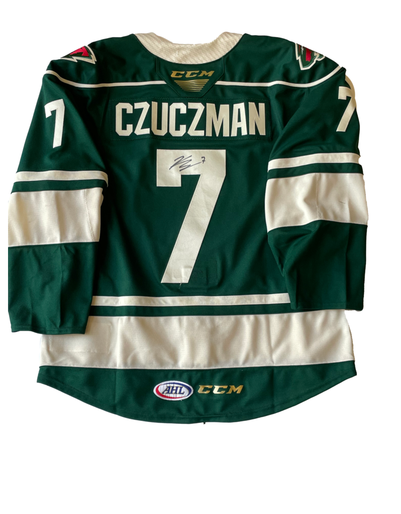 CCM 2021/22 Set #2 Green Jersey, Player Worn, (Signed) Czuczman
