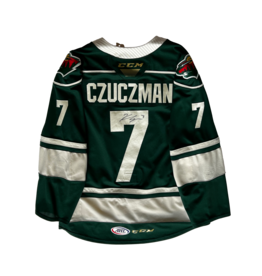 CCM 2021/22 Set #1 Green Jersey, Player Worn, (Signed) Czuczman