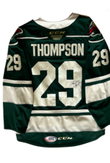 CCM 2021/22 Set #1 Green Jersey, Player Worn, (Signed) Thompson
