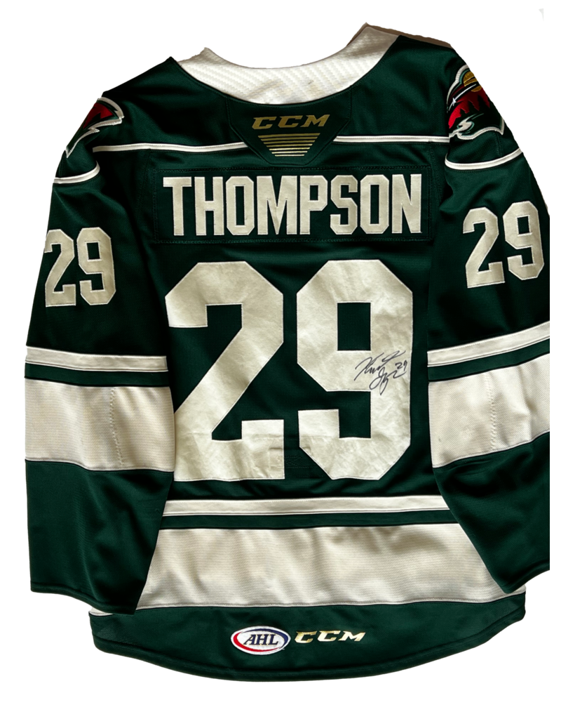 CCM 2021/22 Set #1 Green Jersey, Player Worn, (Signed) Thompson