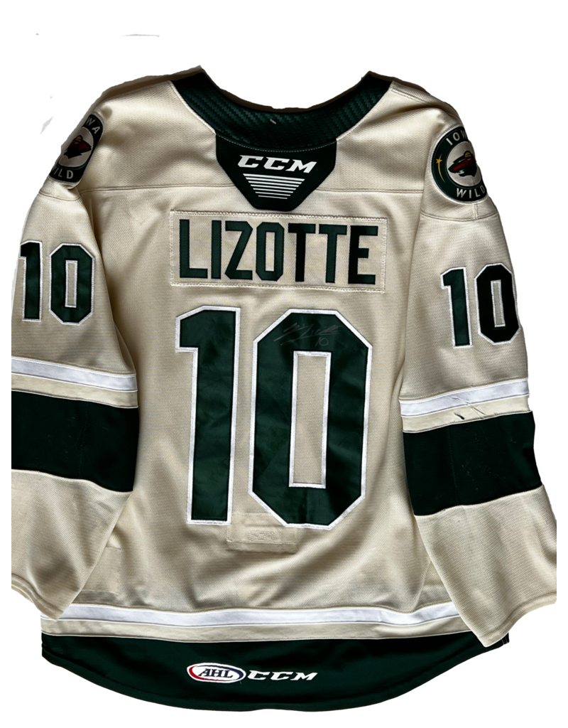 2021/22 Set #1 Wheat Jersey, Player Worn, (Signed) Lizotte