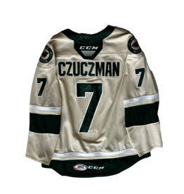 2021/22 Set #1 Wheat Jersey, Player Worn, (Signed) Czuczman