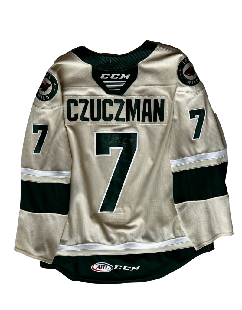 2021/22 Set #1 Wheat Jersey, Player Worn, (Signed) Czuczman