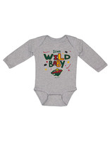 Moon Pie L/S Heather Infant Romper