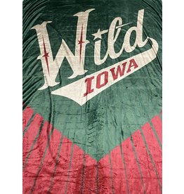 Iowa Wild Plush Logo Blanket