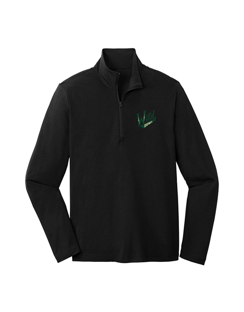 108 Stitches Black 1/4 Zip Pullover