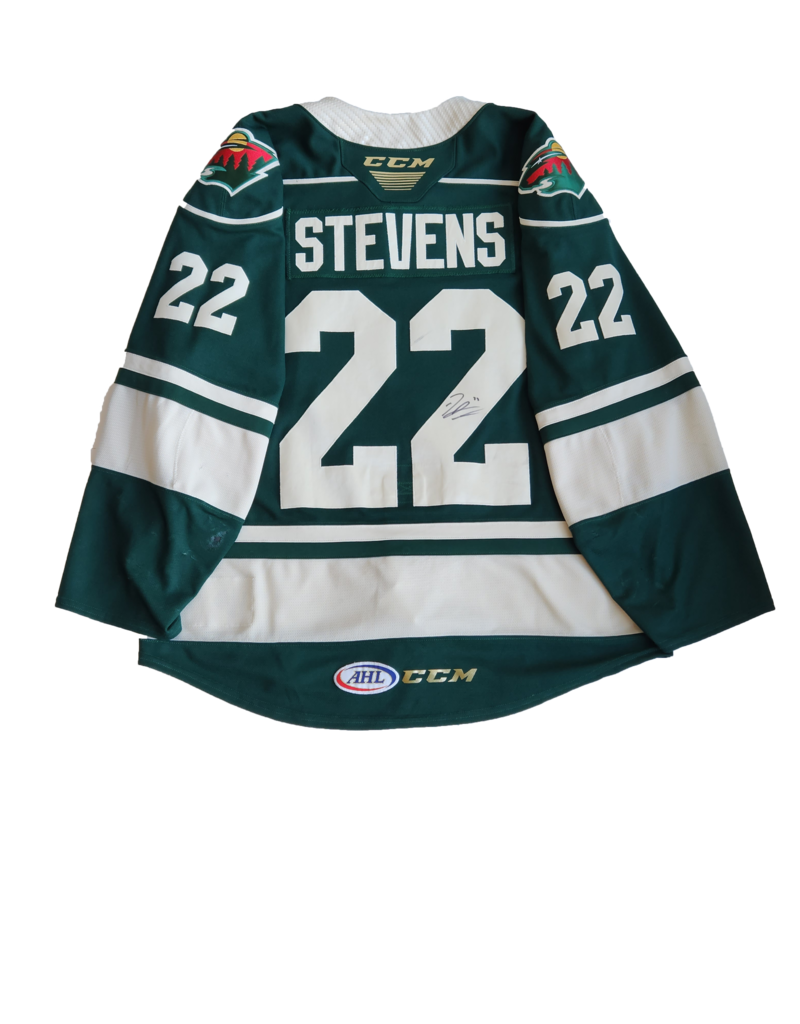 CCM 2021/22 Set #1 Green Jersey, Player Worn, (Signed) Stevens