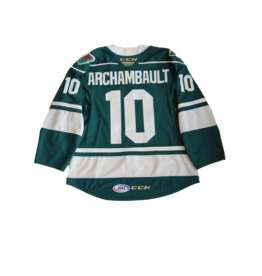 Authentic Lettered Green Jersey Archambault #10