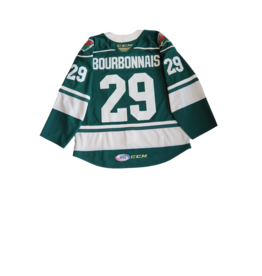 Authentic Lettered Green Jersey Bourbonnais #29