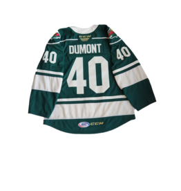 Authentic Lettered Green Jersey Dumont #40