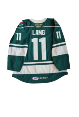 Authentic Lettered Green Jersey Lang #11