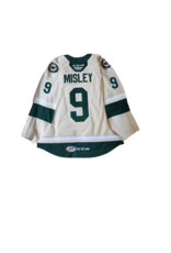 CCM Authentic Lettered Wheat Jersey Misley #9