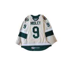 CCM Authentic Lettered Wheat Jersey Misley #9