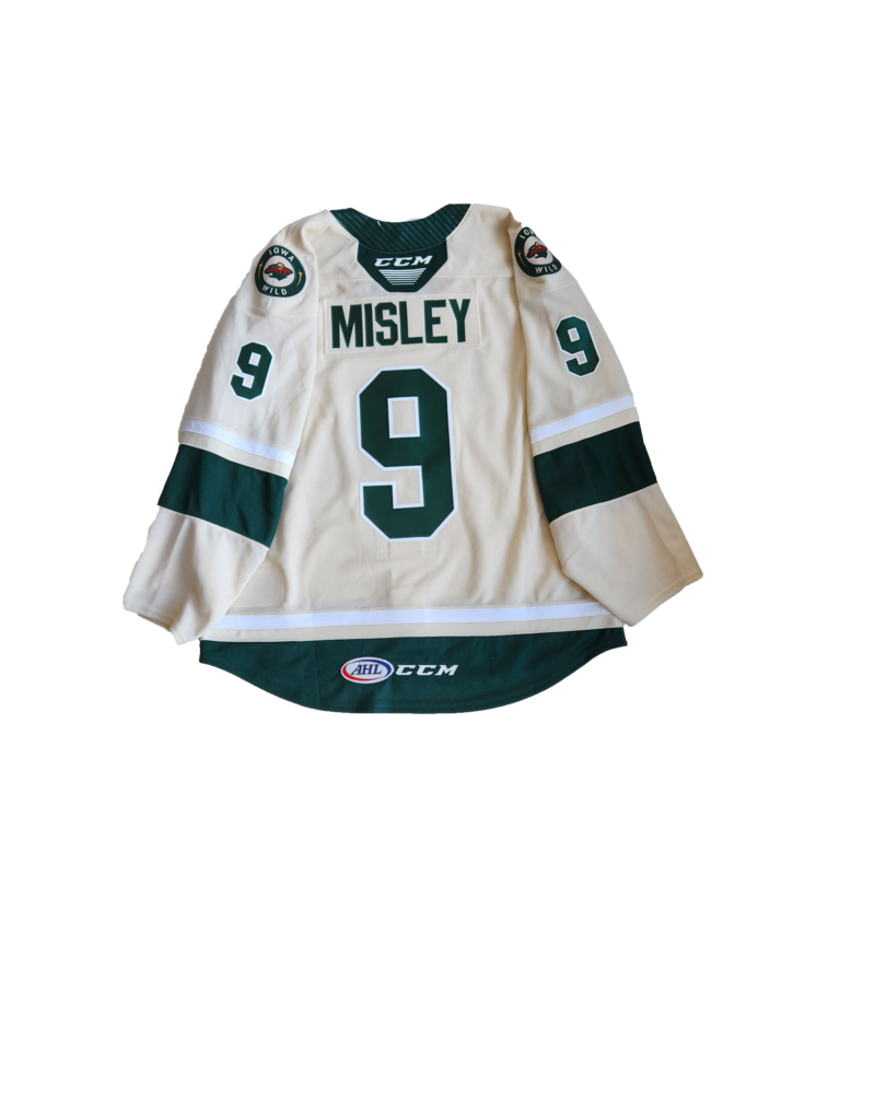 CCM Authentic Lettered Wheat Jersey Misley #9