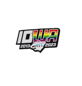 (Was $8.00) Iowa Wild Pride 10 Year Logo Repositionable Sticker