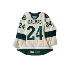 CCM 2022/23 Set #1 Wheat Jersey, Player Worn, (Signed) Balmas