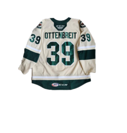 2022/23 Set #1 Wheat Jersey, Player Worn, (Signed) Ottenbreit