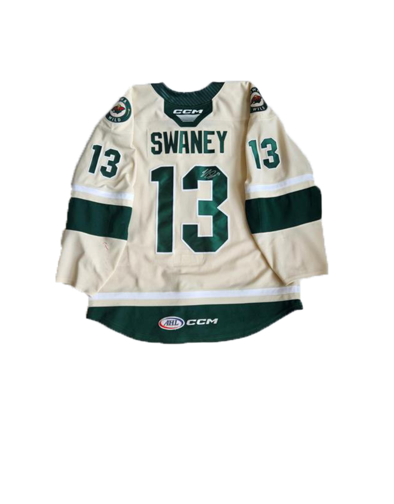 CCM 2022/23 Set #1 Wheat Jersey, Player Worn, (Signed) Swaney
