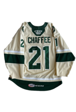 CCM 2022/23 Set #1 Wheat Jersey, Player Worn, (Signed) Chaffee #21