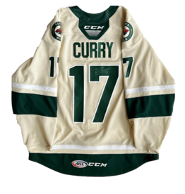 CCM 2022/23 Set #2 Wheat Jersey, Player Worn, (Signed) Curry #17