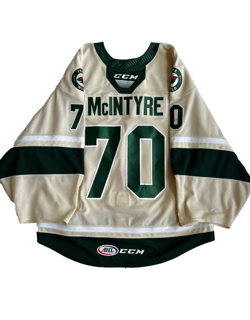 2022/23 Set #2  Wheat Jersey, Player Worn, (Unsigned) McIntyre #70