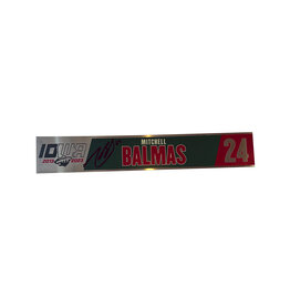 2022-23 Player Signed Home Metal Nameplate Balmas #24