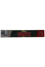 2022-23 Player Signed Home Metal Nameplate Chaffee #21