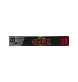 2022-23 Player Signed Home Metal Nameplate Chaffee #21
