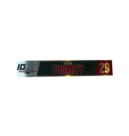 2022-23 Player Signed Home Metal Nameplate Fogarty #29