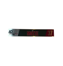 2022-23 Unsigned Home Metal Nameplate Motte #37