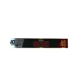 2022-23 Unsigned Home Metal Nameplate Orzeck #40