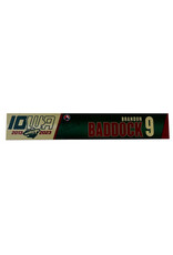 2022-23 Player Signed Road Nameplate Baddock #9