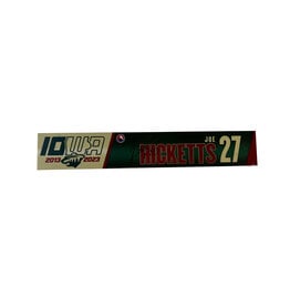 2022-23 Player Signed Road Nameplate Hicketts #27