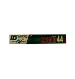 2022-23 Player Signed Road Nameplate Kosior #44