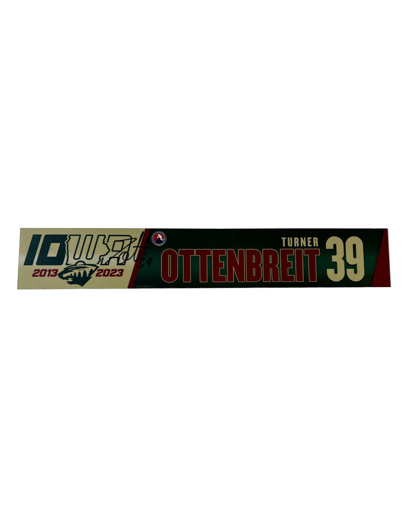 2022-23 Player Signed Road Nameplate Ottenbreit #39