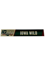 2022-23 Unsigned Road Nameplate Blank Iowa Wild