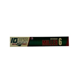 2022-23 Unsigned Road Nameplate Miller #6