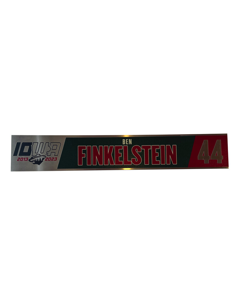 2022-23 Unsigned Home Metal Nameplate Finkelstein #44