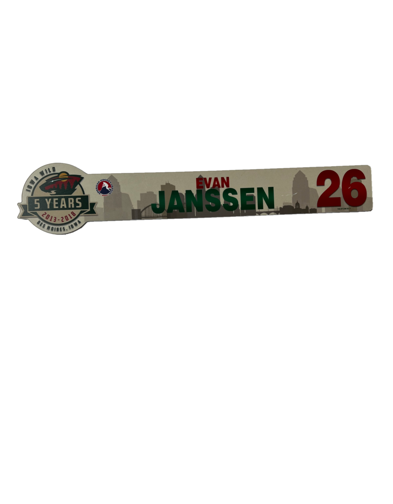 17-18 Nameplate #26 Janssen 5 Year Anniversary
