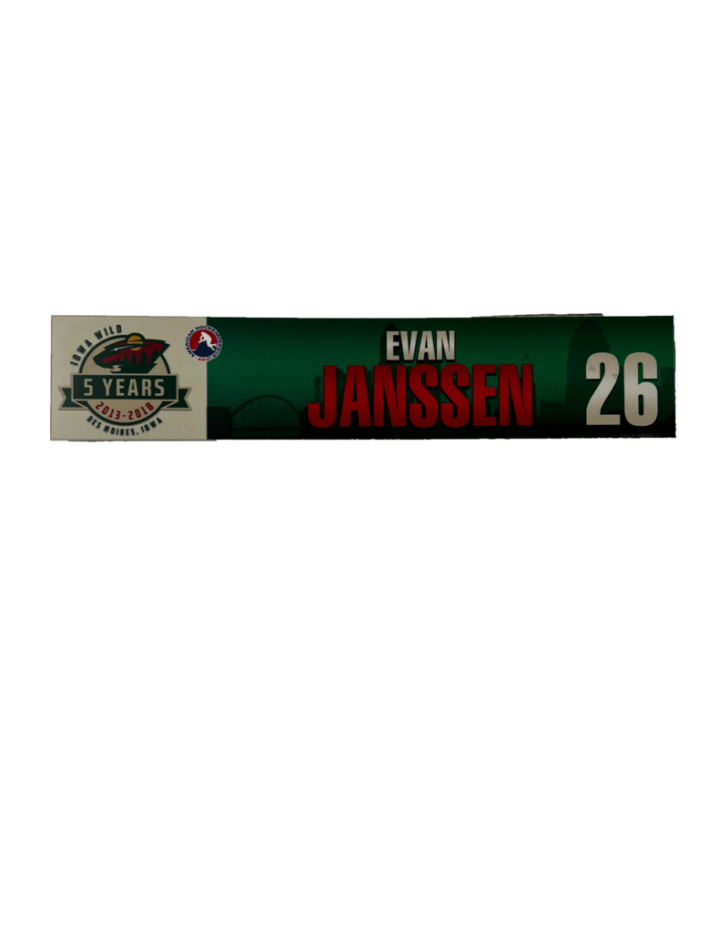 17-18 Nameplate #26 Janssen Green 5 Year