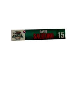 17-18 Nameplate #15 Salituro (Signed) Green 5 Year